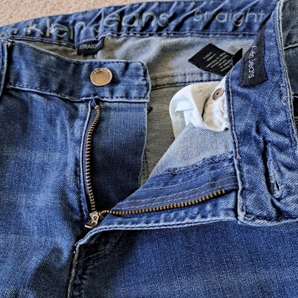 Calvin Klein Jeans Size 29 Blue Straight Leg Denim - Picture 8 of 14